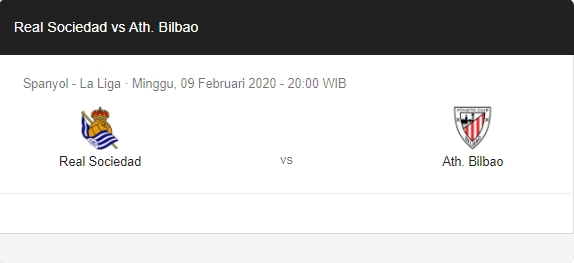 Prediksi Skor Real Sociedad vs Athletic Bilbao 09 Februari 2020