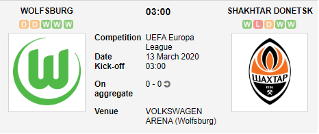 Prediksi Skor Wolfsburg vs Shakhtar Donetsk 13 Maret 2020